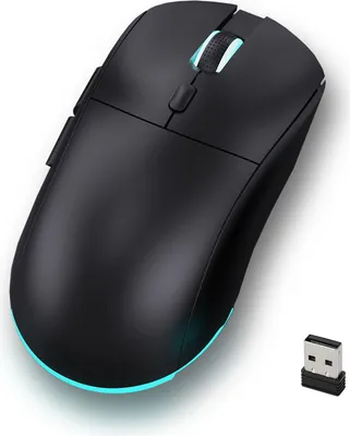 Obrázek produktu pro 2.4G bezdrátové myši Dobíjecí tiché počítačové myši pro přenosný stolní počítač Přenosné bezdrátové herní myši USB se 7 barevnými podsvíceními
