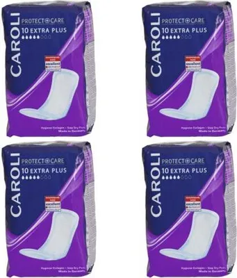 Produktbild von Caroli Hygiene Einlagen Protect + Care Extra Plus 10er (4er Pack)