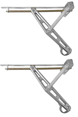 Produktbild von Stützfuß Wohnwagen bis 47 cm / 600 kg Belastung – robuste Ausdrehstütze und Steckstütze zur Stabilisierung von Caravan & Anhänger – 2er-Set