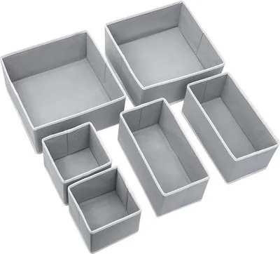 Produktbild von Graue Stoffen Unterwäsche Organizer Kastenbox
