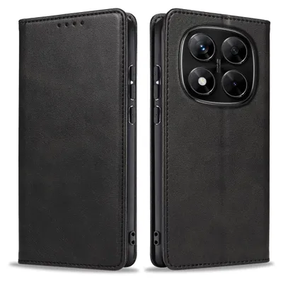 Produktbild von Handyhülle für Xiaomi Redmi Note 14 Pro Kunstleder Flip Cover Hülle Klapphülle Case Kartenfach Farbe: Schwarz