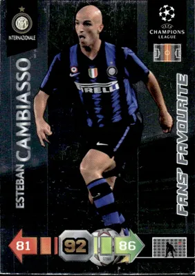 Produktbild von 2010/11 Champions League Panini Card: Inter – Cambiasso – Fans’ Favourite