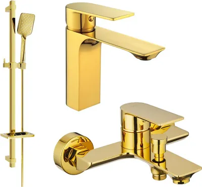 Immagine prodotto di Mexen Alexa DQ62 set da bagno, dorato - 71203DQ62-50