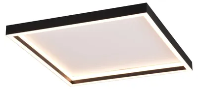 Produktbild von LED-Deckenleuchte - Schwarz matt - 35 x 35 cm - Metall