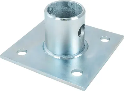 Produktbild von UNITRAILER Automatikstützrad 250 kg Rohr 60 mm 785-955 mm, Vollgummi 200x60, Platte 129x104 Bohrung 11 mm, Rangierhilfe für Anhänger