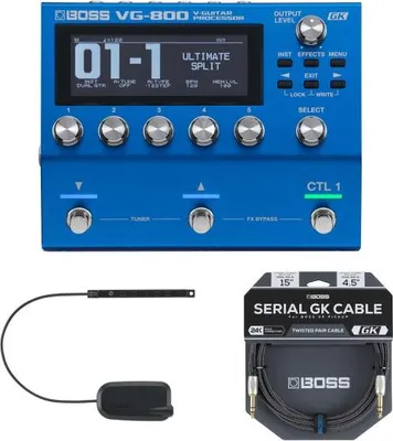Produktbild von Boss Multieffektgerät VG-800 mit Gitarrentonabnehmer und Kabel