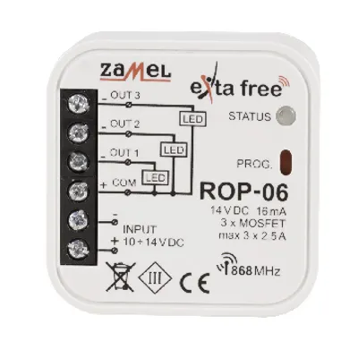 Produktbild von 3-Kanal Smart Home Funkempfänger ROP-06