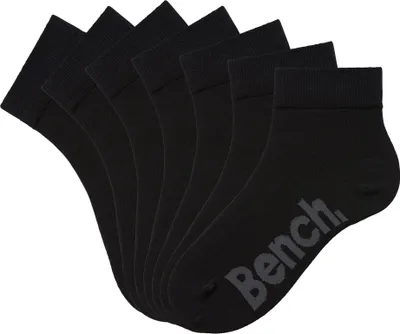 Produktbild von Bench Kurzsocken Herren Kurzsocken, Halbhohe Basic Socken 7 -teilig 7x schwarz Größe 43/46
