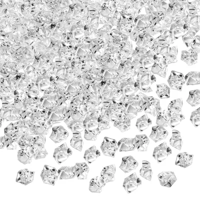 Zdjęcie produktu dla Belle Vous 1000 sztuk dekoracyjnych akrylowych diamentów - 12-14 mm duże przezroczyste kryształy - do dekoracji stołu weselnego, świątecznego, wypełniacza wazonu -