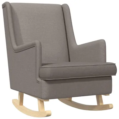 Productafbeelding van vidaXL Schommelstoel, taupe, 62 x 80 x 85 cm, gestoffeerd