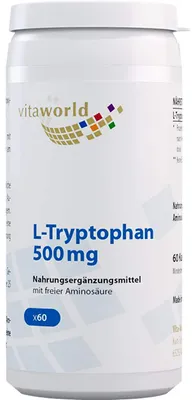 Image de Vitaworld L-Tryptophane 500 mg gélules, 60 gélules