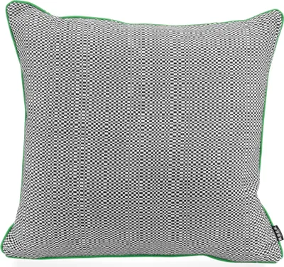 Produktbild von H.O.C.K. Brian Outdoor Kissen 50x50cm schwarz weiß mit Keder neon grün kleingemustert Glory