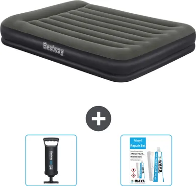 Produktbild von Bestway Luftmatratze – 2-Personen – 152 x 203 x 36 cm – Grün – im Lieferumfang enthalten Zubehör