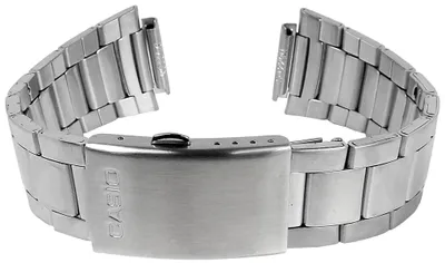 Produktbild von Casio Uhrenarmband Edelstahl 18mm Silberfarben für AE-1000 AQW-100