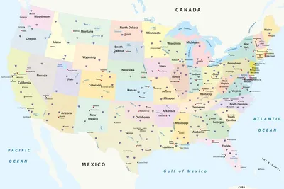 Obrázok produktu pre Dimex, fototapeta MS-5-1542 Politická mapa USA 375 x 250 cm