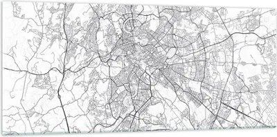 Produktbild von Bilder auf glas - Einteilig - Stadt Karte Rom - 120x50cm - Glasbilder - Wandbilder - Bilder - zum Aufhängen bereit - Wanddekoration aus Glas - Glas Bilder - Wandbild auf Glas - GAB120x50-4682