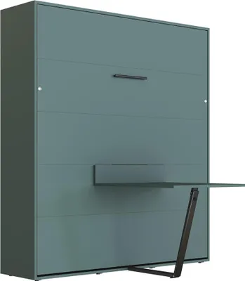 Produktbild von Schrankbett M3 (55cm Tiefe) 160x200cm Vertikal inkl.TISCH Steingrün