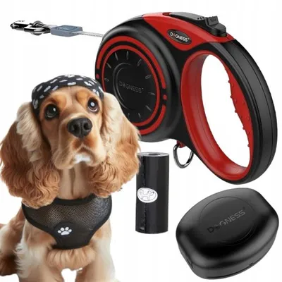 Produktbild von Dogness Smart Automatische Hundeleine, 4m, Rot, bis 20kg