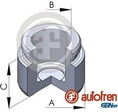Image de Piston d'étrier de frein AUTOFREN SEINSA adapté à la Mercedes-Benz Classe C Berline (W202) - 36 mm - acier