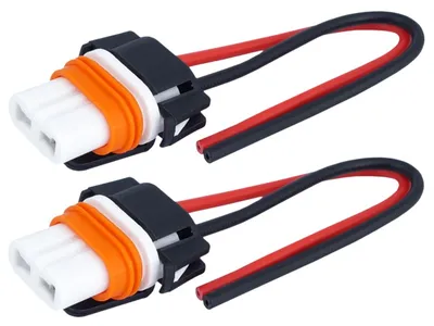 Zdjęcie produktu dla Oprawka HB3 (9005) prosta, ceramiczna, kabel 15 cm, 2 szt
