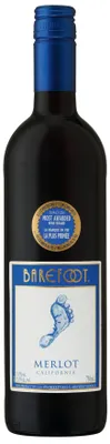 Obrázek produktu pro Barefoot Merlot ovocné polosuché červené víno z Kalifornie 750ml