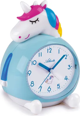 Produktbild von Atlanta 2163 Kinder-Wecker mit Leisegang Einhorn