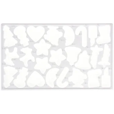 Zdjęcie produktu dla Forma do wykrajania 25 ciastek, motyw świąteczny, 37 x 22 cm