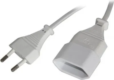 Produktbild von Verlängerungskabel Eurostecker, 3 m, weiß