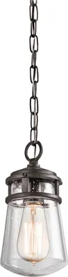 Produktbild von Außenlampe IP23 E27 Bronze Glas Metall Maritim Terrasse Garten Pendelleuchte außen