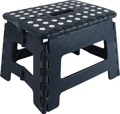 Immagine prodotto di Sgabello Pieghevole Nero 22 cm - Pratico e Versatile KP38320