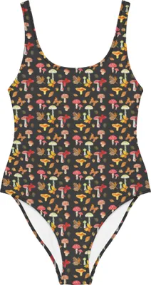 Produktbild von Mr. & Mrs. Panda Badebekleidung Pilze Schmetterlinge Größe XXL - Grau - Geschenk, Nachtfalter, Bademode, Swimsuit, Shape-Badeanzug, Badeanzug, Schmetterling Muster, Pilz