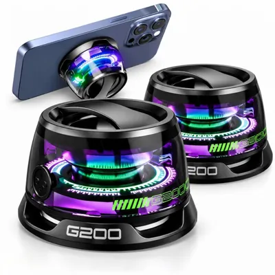 Immagine prodotto di Altoparlante Bluetooth Wireless Magnetico Con Supporto Telefono RGB Bluetooth 5.3 USB-C Fino A 7 Ore Di Riproduzione