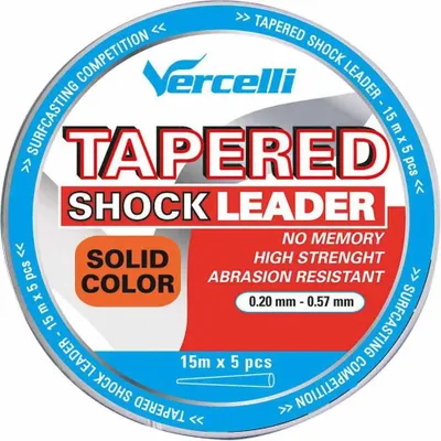 Image de Vercelli Shock - Bas de ligne conique 15 m, 10 unités, orange, 0,230-0,620 mm, orange, 0,230-0,620 mm