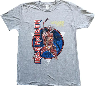 Produktbild von Iron Maiden - "Somewhere In Time" T-Shirt für Herren/Damen Uni RO2043 (XL) (Grau)