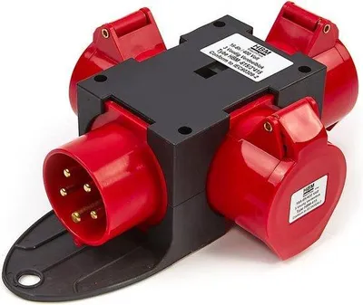 Produktbild von 400 Volt, Verteilerblock mit 3 Anschlüssen, 32 A