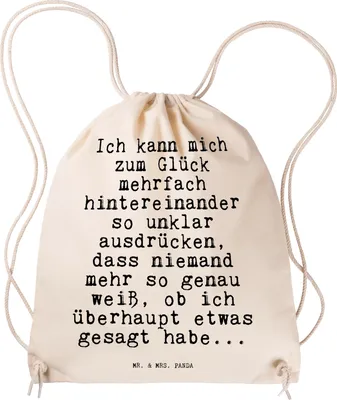 Produktbild von Mr. & Mrs. Panda Jutebeutel Ich kann mich zum... - Transparent - Geschenk, gym tasche, Turnbeutel, wander rucksack, Sprüche, Kollegin, sporttasche klein, Spruch, lustig