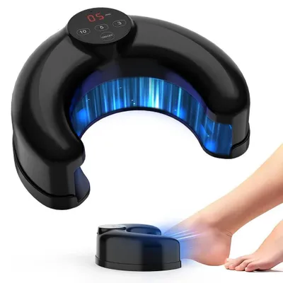Produktbild von Laser gegen Nagelpilz - Lichttherapiegerät - Leistung 45 W - Infrarotlicht 8×910 nm - Wiederaufladbarer Akku 1500 mAh - USB 5V Laden - Schwarz