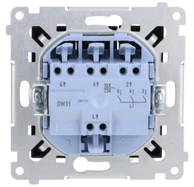 Obrázok produktu pre CB Elektro Spínač 1-pólový trojitý (1+1+1) 10AX/250V (SS) čierna SIMON54 (simon)