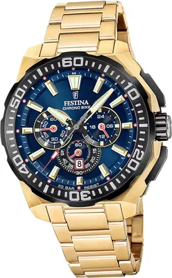 Produktbild von Festina Herrenuhr Chrono Bike Armbanduhr Edelstahl gold D2UF20727/1