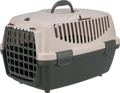 Produktbild von TRIXIE Transportbox Capri 1 & 2 - dunkelgrau/blush - 32 × 31 × 48 cm