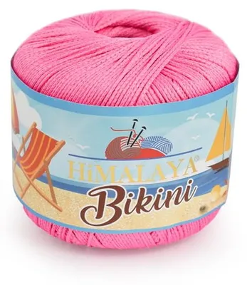 Produktbild von Himalaya Bikini Garn 80605 Hot Pink, wasserfest & schnelltrocknend 50g