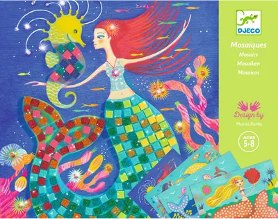 Zdjęcie produktu dla Djeco Mosaic Djeco, Syrenki - Idealna zabawka do rozwoju dzieci