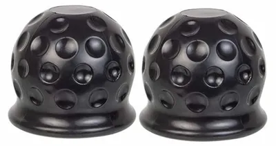 Immagine prodotto di Gancio di traino, copertura sferica in gomma, 50 mm, confezione da 2 pezzi, resistente all'abrasione e allo sporco
