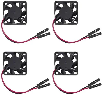 Imagen del producto de Conjunto Azomor® de cuatro mini ventiladores silenciosos para una eficiente disipación de calor