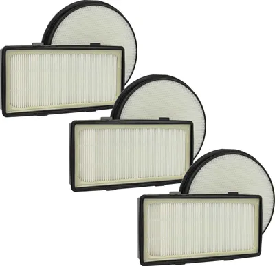 Produktbild von vhbw 3x Vorfilter, 3x Abluftfilter kompatibel mit Rowenta RO7686EA/411, RO7681EA/410, RO7676EA/410, RO7663EA/410, RO7647EA/410 Staubsauger