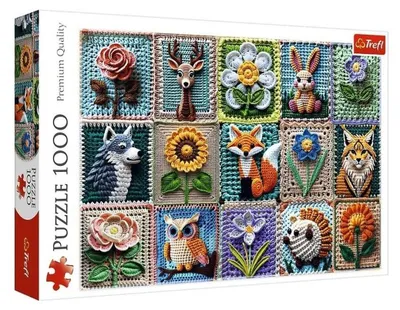 Zdjęcie produktu dla Puzzle 1000 elementów Szydełkowanie - moja pasja Trefl