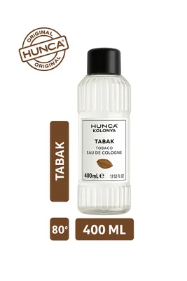 Produktbild von Hunca Tabak Kolonya 400 ml – Erfrischendes Eau de Cologne mit orientalischem Herrenduft