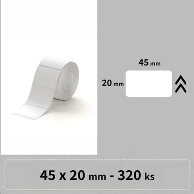 Image de Etiquettes Niimbot R 45x20mm 320pcs Blanc pour B21, B21S, B3, B1S
