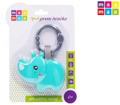 Image de Maamaa Hochet Rhinocéros 21,5 Cm