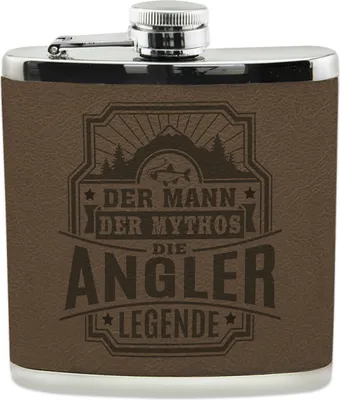 Produktbild von Personalisierter echter Kerl Flachmann- Angler